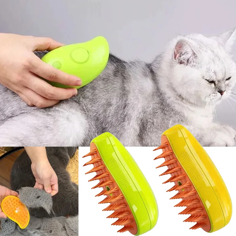 Pet Supplies Grooming Hours - فرشاة بخار كهربائية للقطط ، بخاخ