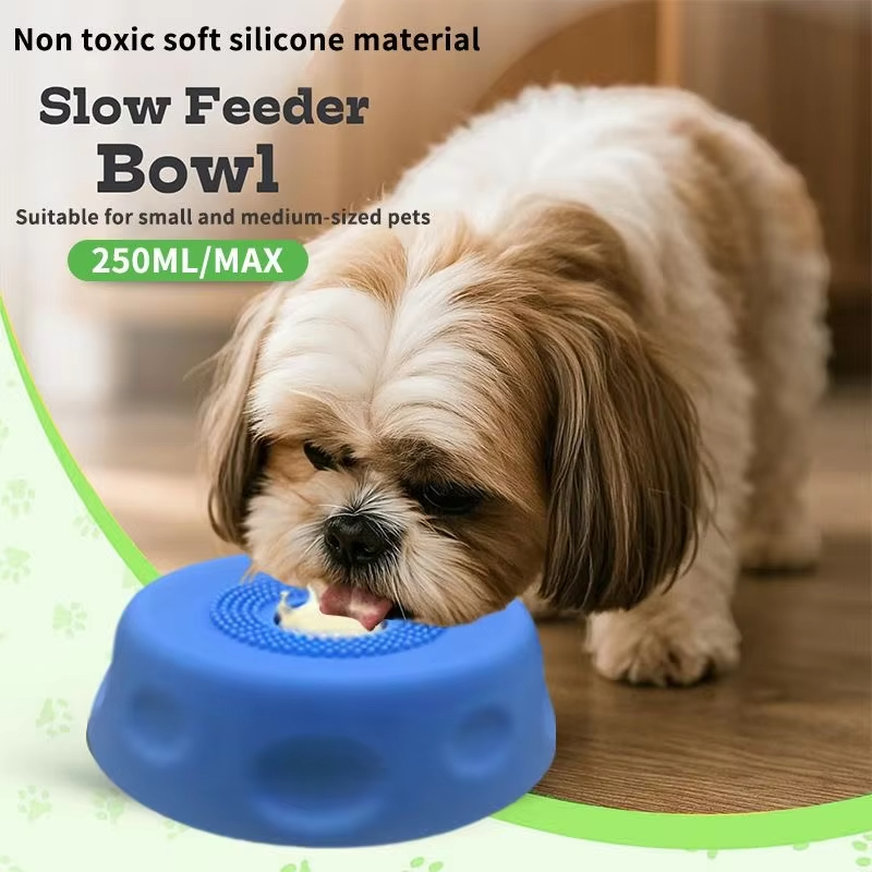 Slow Feeder Dog Bowl - بساط لعق للحيوانات الأليفة، طبق لعق
