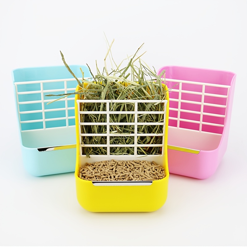Pet Supplies Is Food - وعاء تغذية 2 في 1 للقش