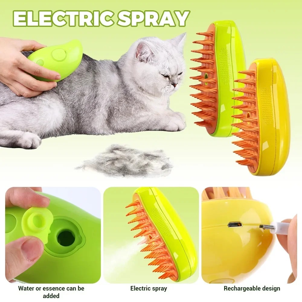 فرشاة بخار كهربائية للقطط ، بخ - مراجعة Pet Supplies Grooming Hours وسعره