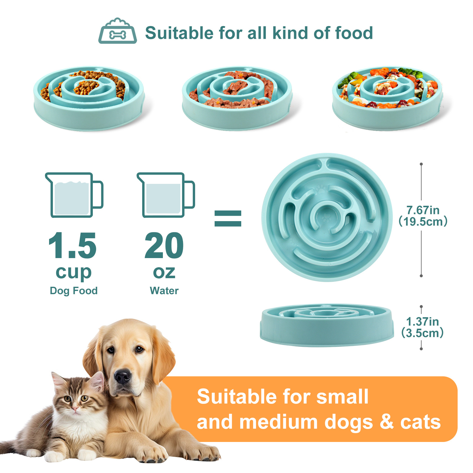 وعاء طعام بطيء للحيوانات الألي - مراجعة Slow Feeder Dog Bowl وسعره