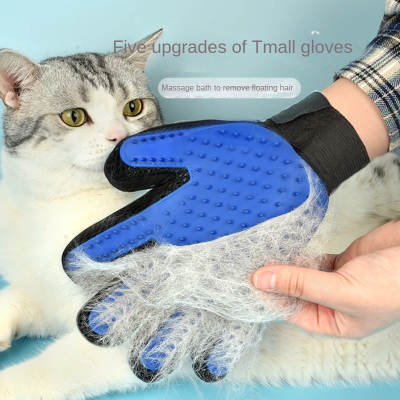 قفازات سيليكون للعناية بالحيوا - مراجعة Pet Supplies Grooming Hours وسعره