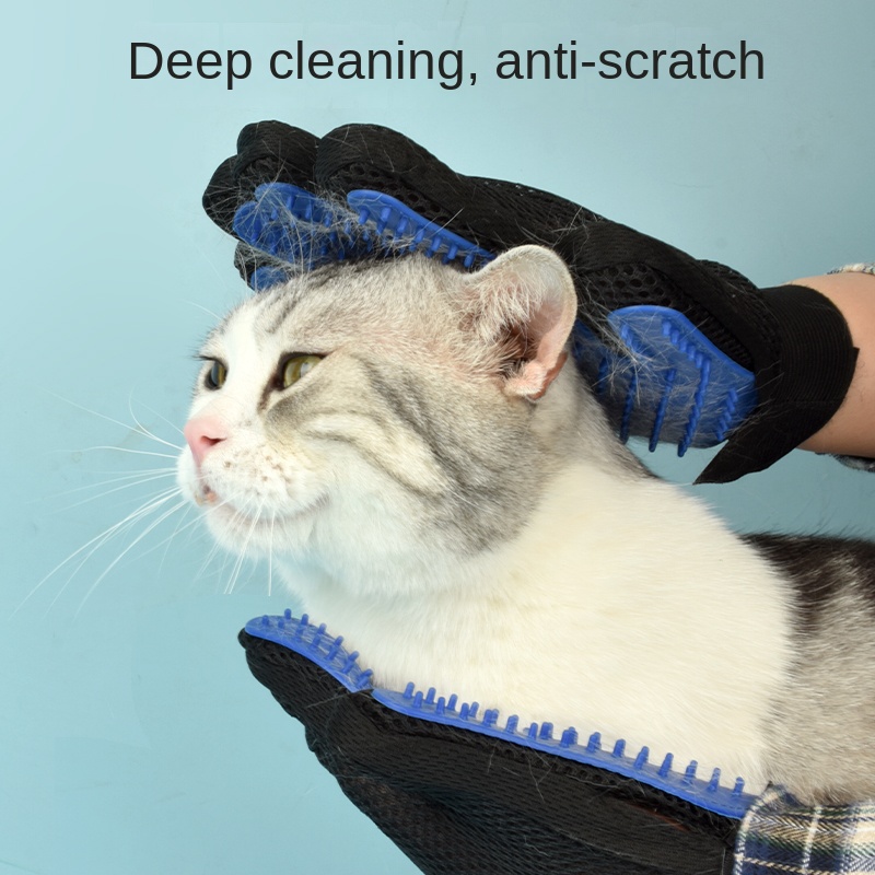 قفازات سيليكون للعناية بالحيوا - مراجعة Pet Supplies Grooming Hours وسعره