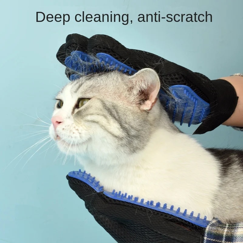 قفازات سيليكون لتنظيف الحيوانا - مراجعة Pet Supplies Grooming Hours وسعره