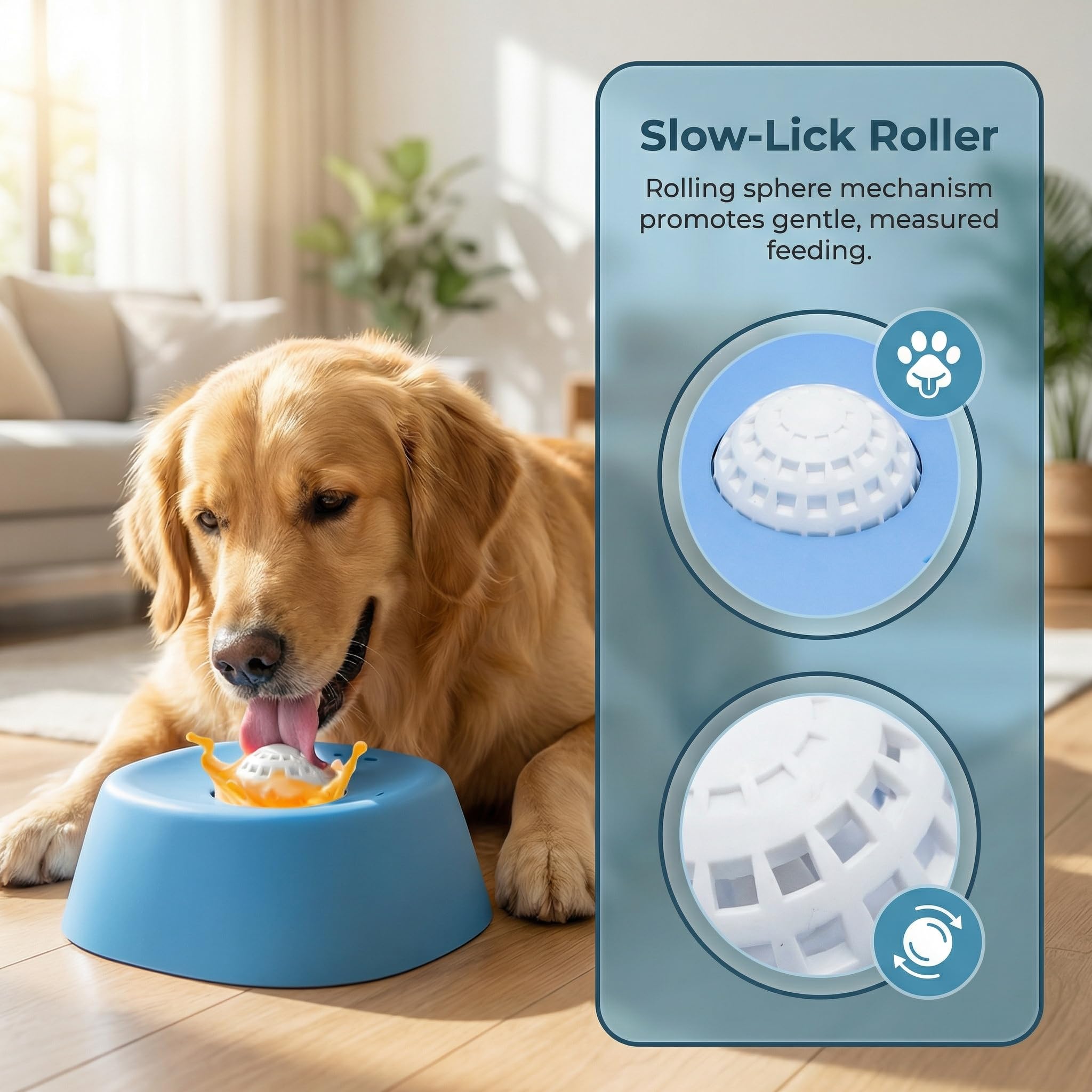 وعاء تغذية بطيء للكلاب مع كرة  - مراجعة Slow Feeder Dog Bowl وسعره